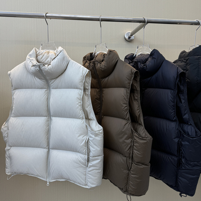 白鸭绒羽绒马甲女2025秋冬新款