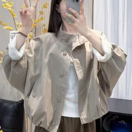 欧货英伦风立领夹克短外套