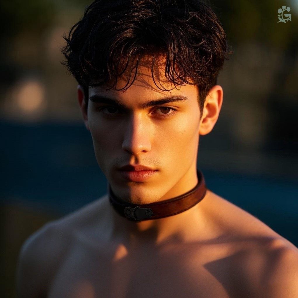 黑色皮革项链项圈定制男生加长款简约颈环choker脖套暗黑系朋克风