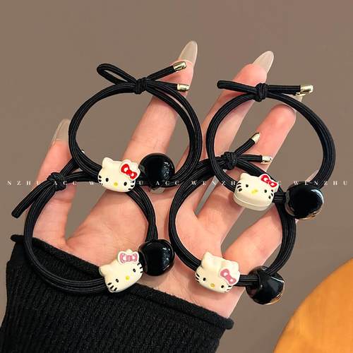 问珠发绳简约可爱高弹力
