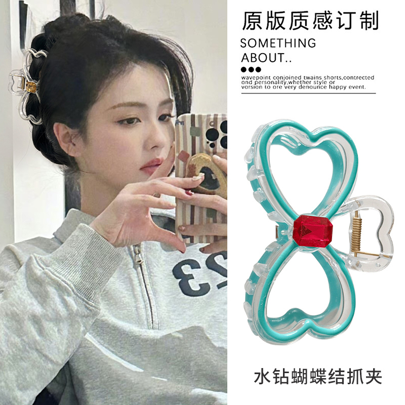 抓夹蝴蝶结发夹后脑勺鲨鱼夹
