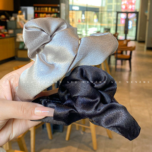 2025新款褶皱缎面云朵抓夹大号发量多盘发发夹女脑勺发卡夹子头饰