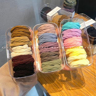 简约高弹力发绳女2025新款发圈皮筋扎头发高马尾发饰耐用头绳皮套