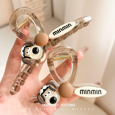 抓夹卡通可爱少女后脑勺鲨鱼夹