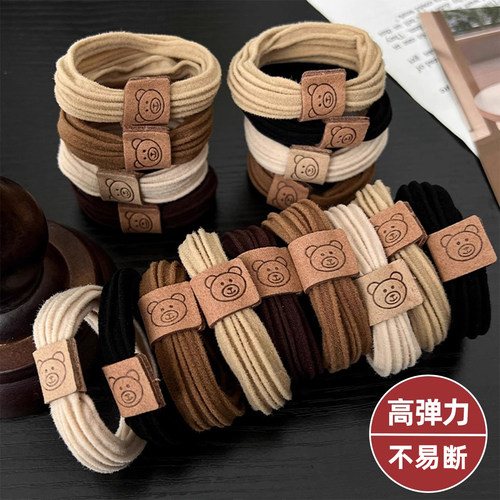 扎的紧不勒头皮加粗高弹力发绳