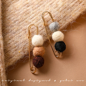 毛衣别针衣服扣针披肩配饰胸针装 秋冬围巾固定扣女款 开衫 饰毛线扣