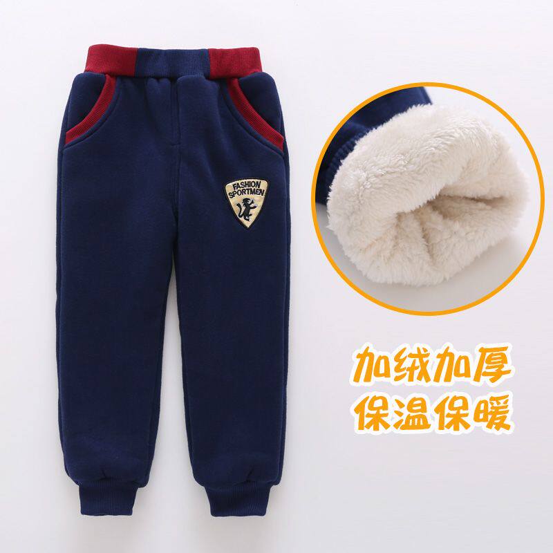 儿童棉裤加绒加厚冬天男