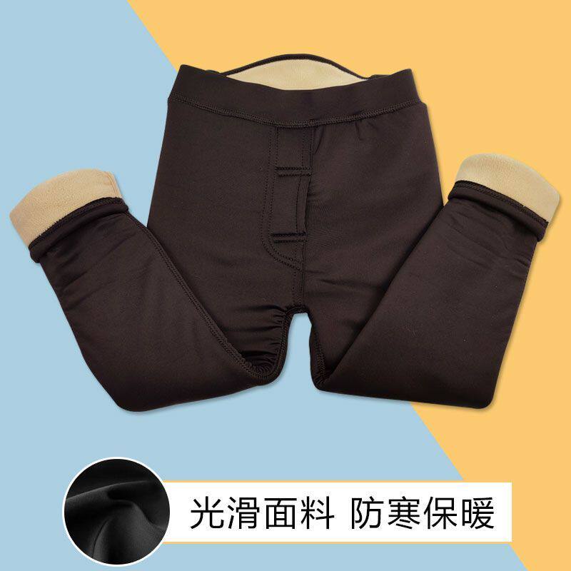 男童保暖裤加绒加厚光滑