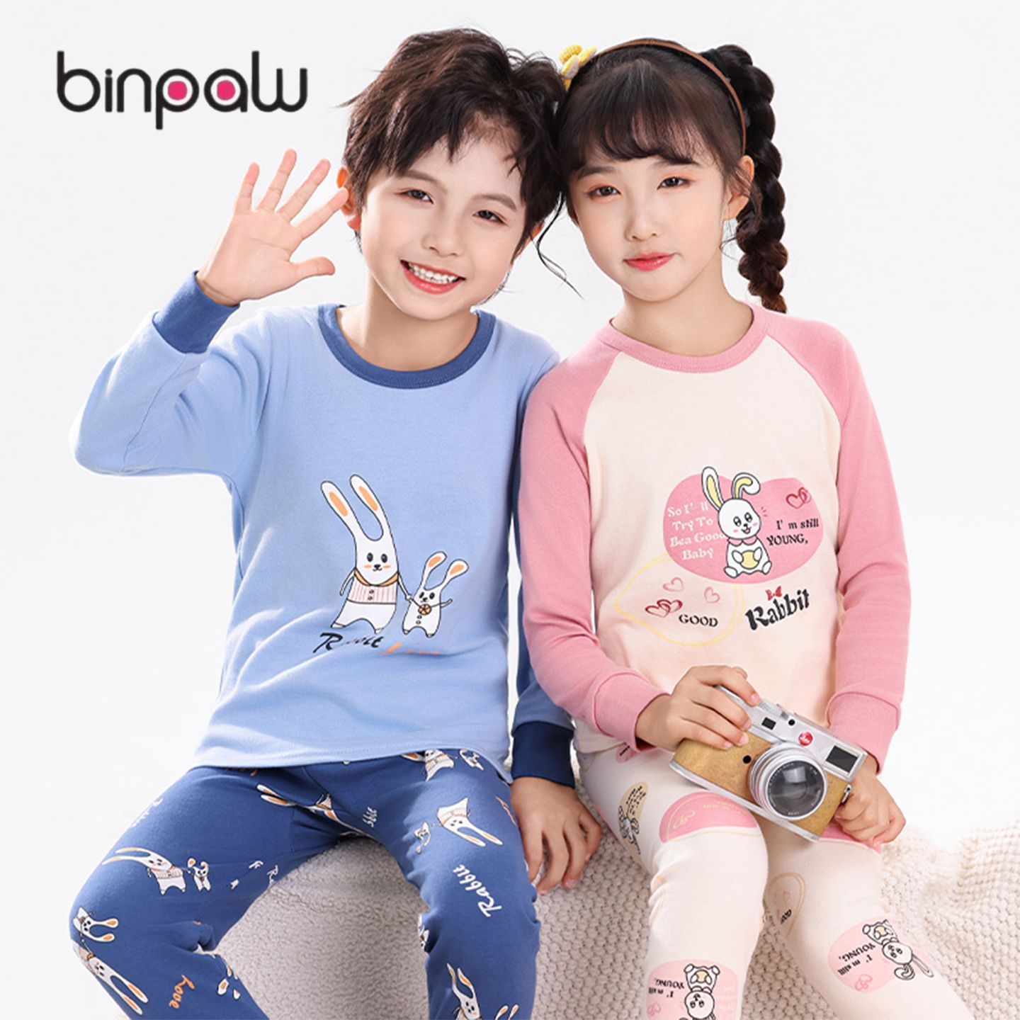 儿童睡衣a类纯棉男童女童