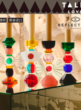 丹麦哥本哈根纯手工水晶蜡烛台