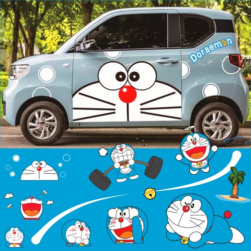 五菱宏光miniev车贴eq四轮电动车