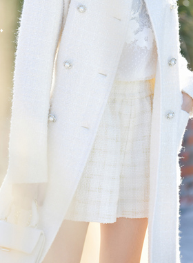 OU./欧点宽松休闲版型弹力松紧腰小香风短裤1204151002