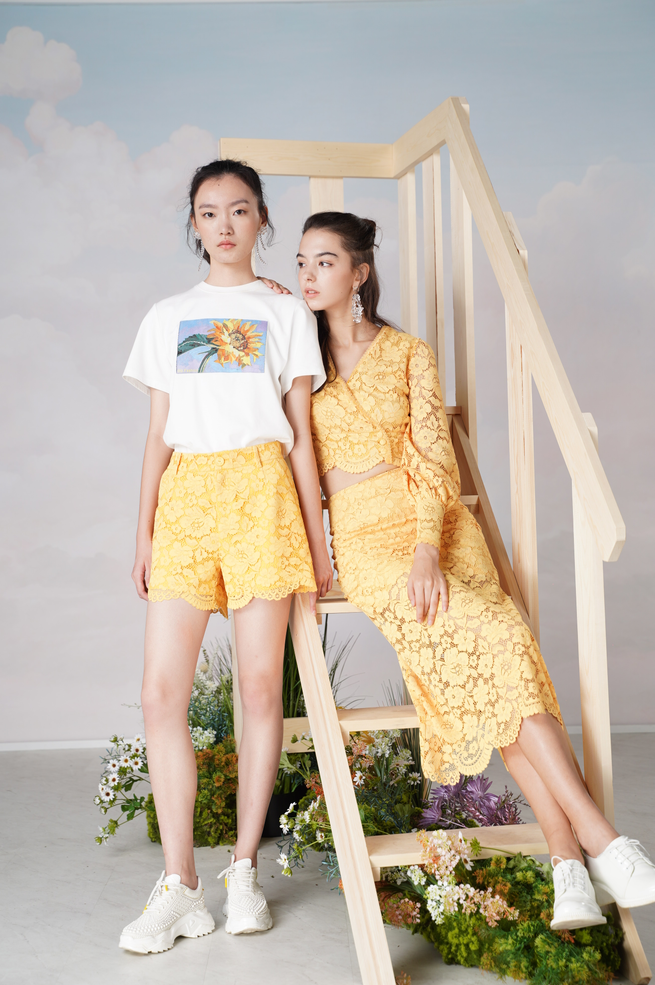 欧点蕾丝休闲短裤1211151007