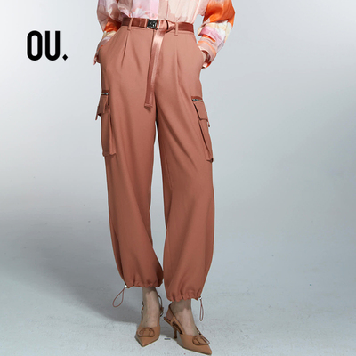 中腰欧点帅气长裤工装裤