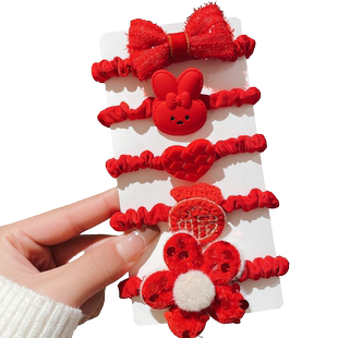 红色头绳2026新款高端龙年喜庆发绳皮筋高弹力耐用本命年头饰发圈