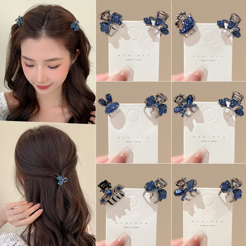 固定头发神器头顶精致抓夹小发饰