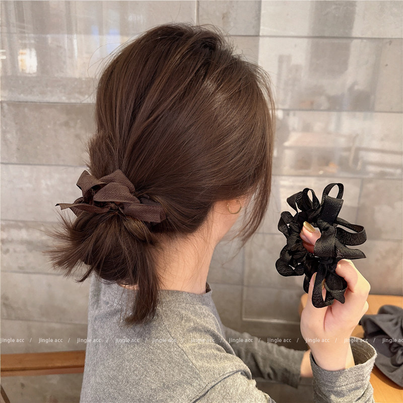 韩国东大门同款蝴蝶结发绳女2025新款丸子头发圈扎发皮筋头花头饰,饰品/流行首饰/时尚饰品新,发饰,淘宝优惠券,粉丝福利购,淘宝优惠卷