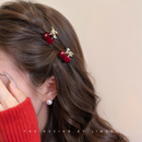 新年红色小抓夹女2025新款 高端刘海夹小夹子侧边边夹发卡发夹发饰