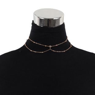 胸链身体链大码性感大胸高级感饰品长项链女款锁骨链不掉色装饰链