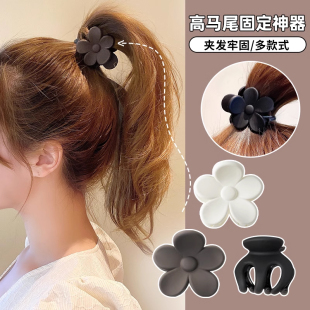 小抓夹高马尾固定神器发夹女后脑勺夹子网红2026新款 爪夹发卡头饰