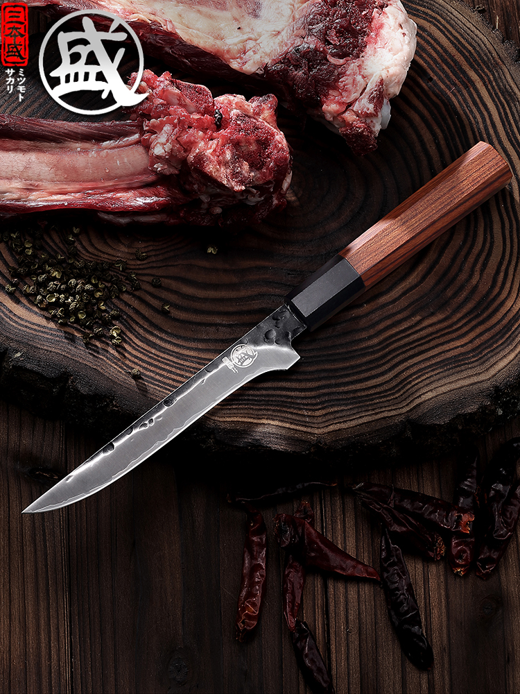 日本锻打剔骨刀商用屠夫专用不锈钢刀割肉剔骨宰猪牛羊肉分割刀具