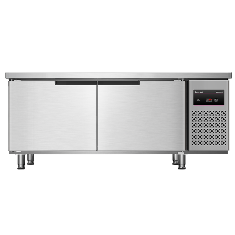 乐创冷藏工作台冰柜商用冷冻冰箱不锈钢保鲜平冷柜奶茶厨房操作台