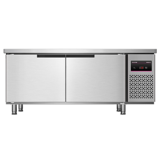 乐创冷藏工作台冰柜商用冷冻冰箱不锈钢保鲜平冷柜奶茶厨房操作台