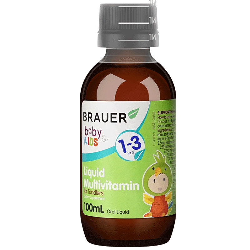 brauer澳洲小绿瓶蓓澳儿宝宝幼儿复合维生素进口儿童多种维生素