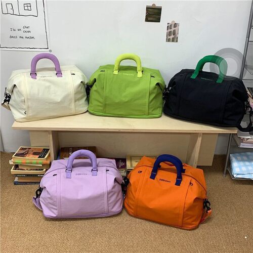 圣灏胜多巴胺大容量短途旅行包女可套拉杆箱旅行袋手提健身收纳a5