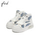 松糕厚底增高运动休闲鞋 FED真皮休闲女鞋 秋季 女高帮机能CGS390