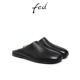 黑色平底拖鞋 fed真皮包头凉拖鞋 女DKS581 女鞋 穆勒鞋 夏季 新款