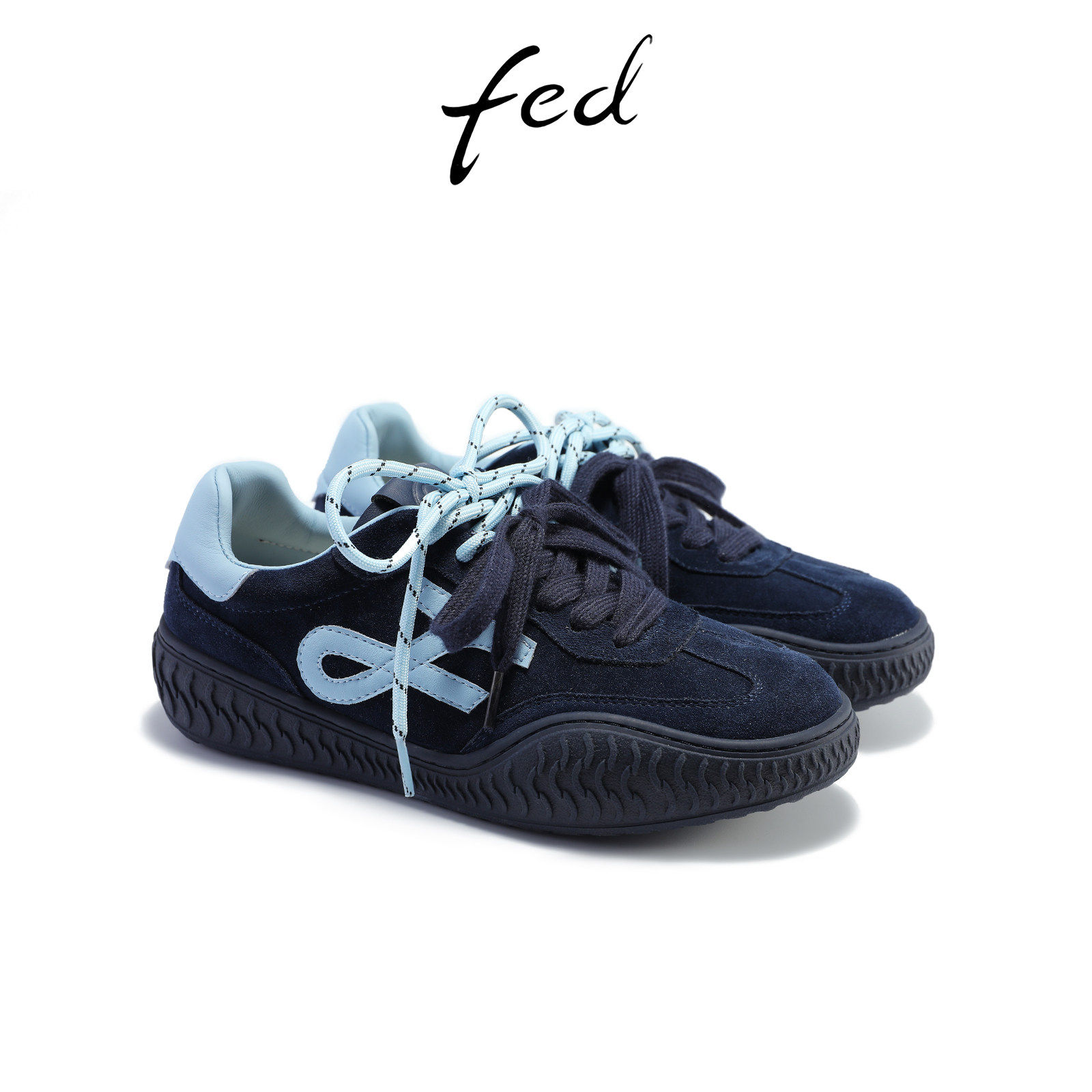 fed时尚德训鞋秋季新款女鞋厚底赛车鞋运动休闲鞋女FWS367