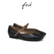 春季 通勤单鞋 新款 fed平底芭蕾鞋 女鞋 黑色玛丽珍鞋 女款 FAR288