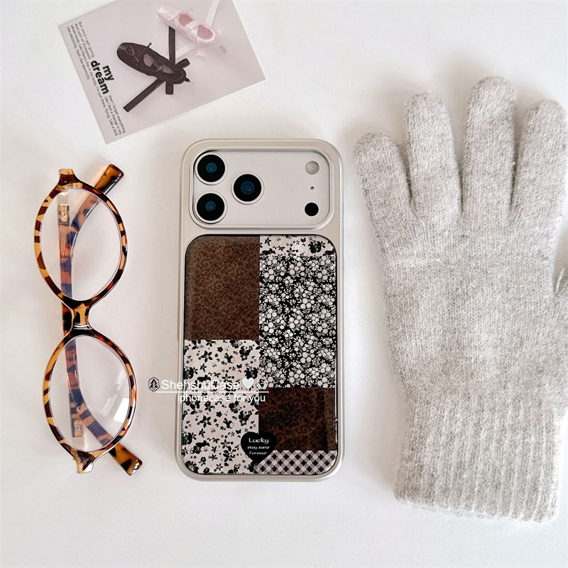 韩系ins拼接碎花适用苹果17手机壳iPhone17promax新款16文艺复古15原创14小众13高级感小清新防摔全包保护套