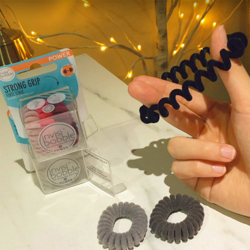 22新invisibobble毛绒电话线发圈头绳多彩搭配学生百搭德国设计