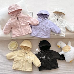 安阳童装女童儿童冬款外套童装2024洋气新款男童宝宝上衣冲锋衣加