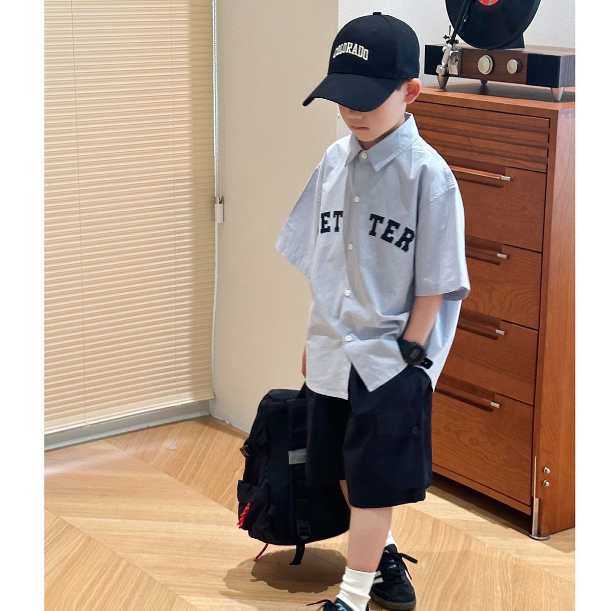 安阳童装男童夏季短袖纯