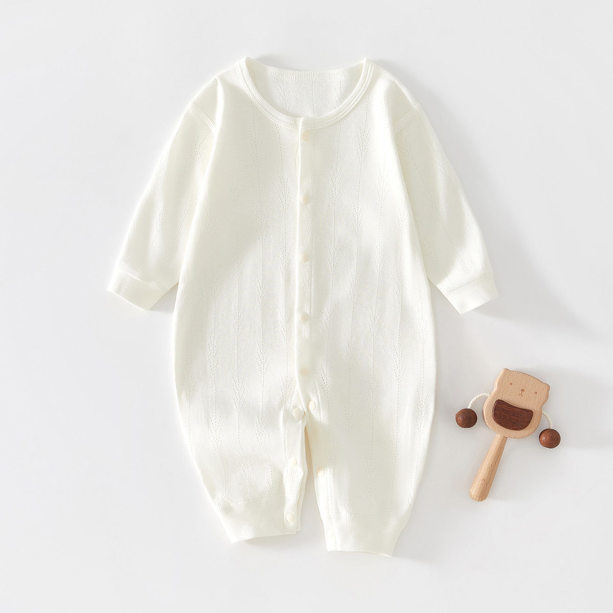 婴儿睡衣纯棉服连体衣新
