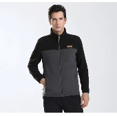 外套 加厚保暖抓绒衣350克摇粒绒户外运动休闲外穿开衫 秋冬季 男士