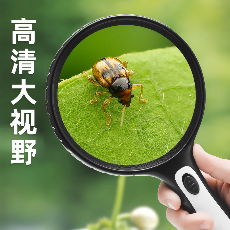 40倍放大镜带灯led便携式高钻石珠宝鉴定清验钞邮票钱币字画工具