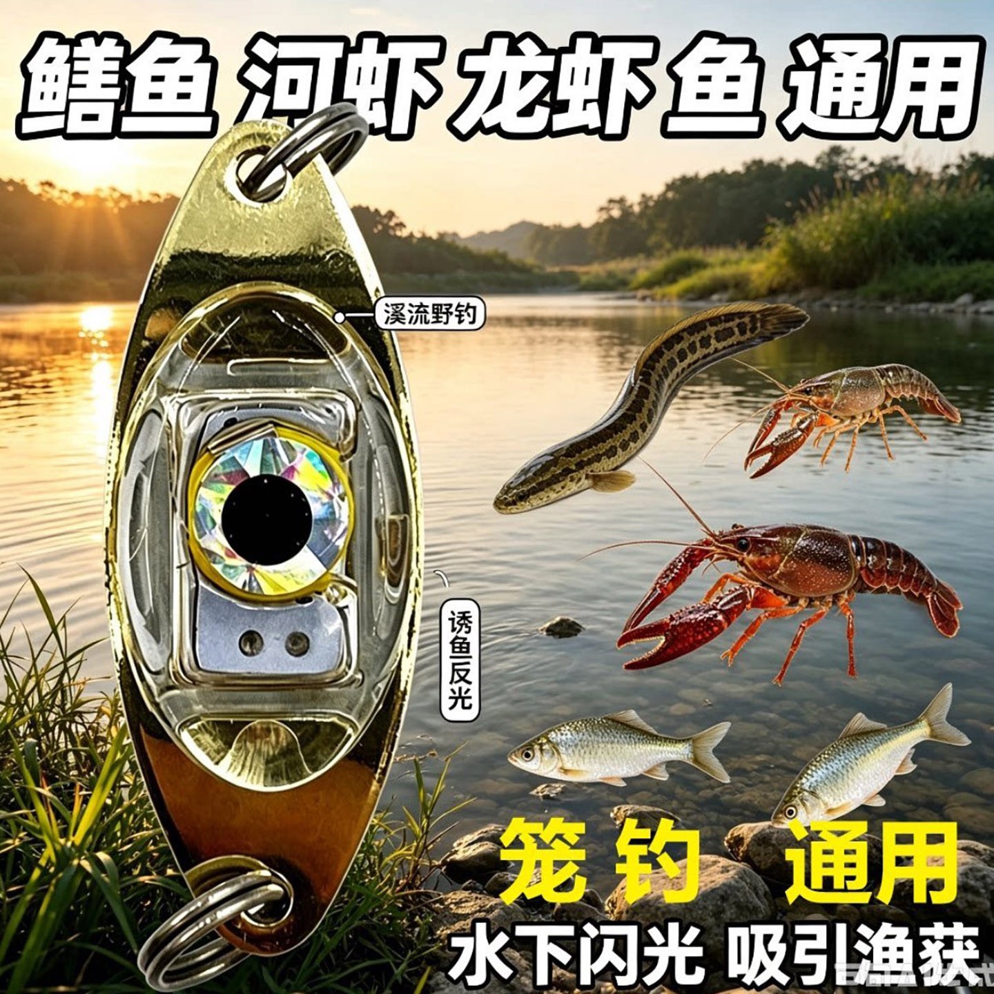 凯伊雁德国进口电子声呐聚鱼器水下诱鱼灯路亚亮片集鱼器渔具用a1
