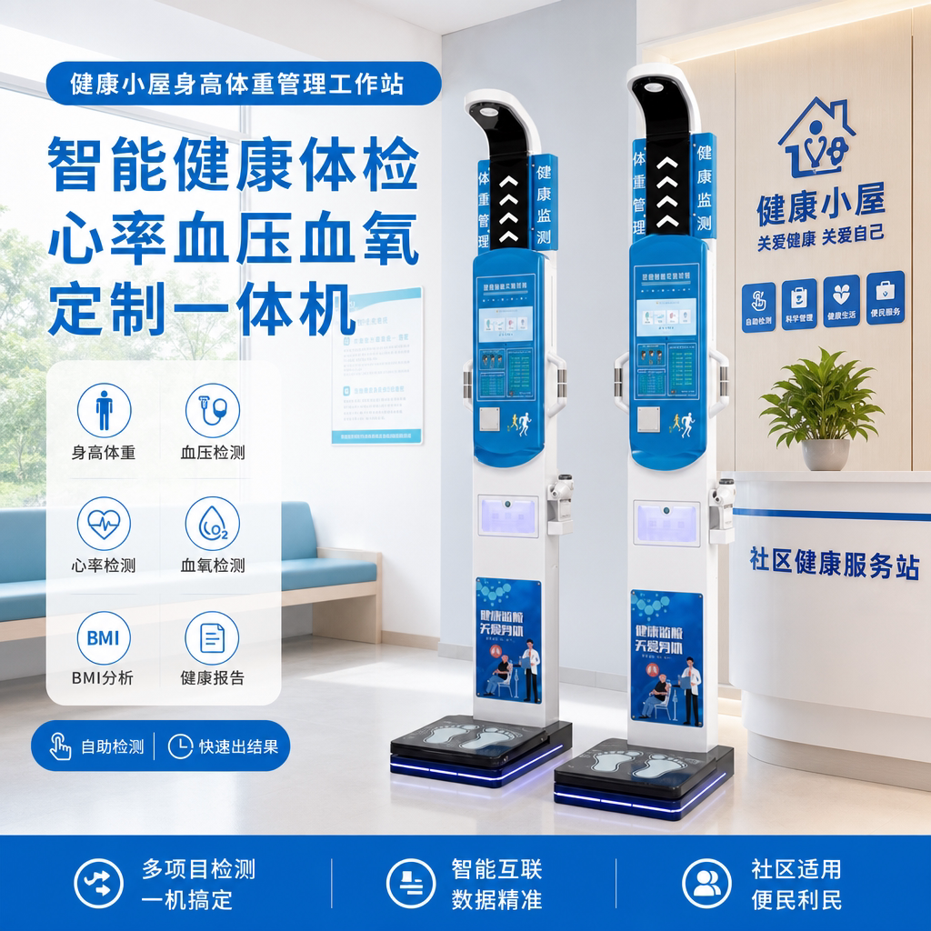 体检终端自助身高体重管理健康小屋信息工作站定制智能体检一体机