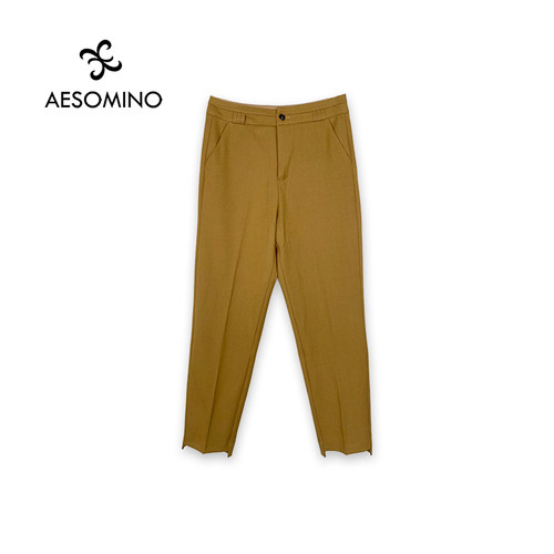 羊皮休闲裤AESOMINO/衣莎美诺