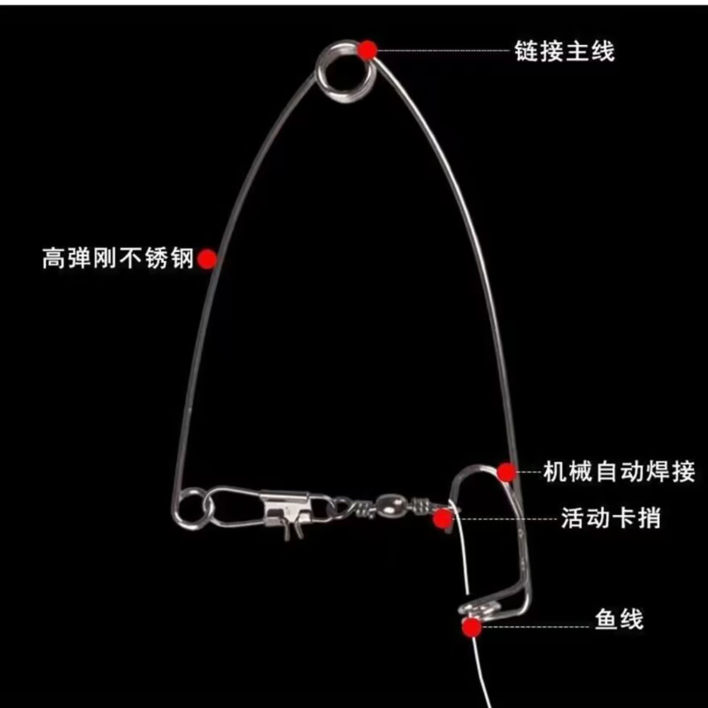 依欣百货全自动钓鱼器弹簧弹射钓鱼钩懒人防跑鱼垂钓神钩钓鱼神a1