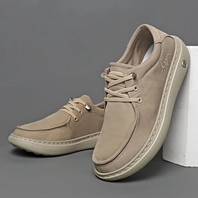 心语手工鞋2026春季新款老北京布鞋男透气休闲懒人鞋一脚蹬帆布鞋