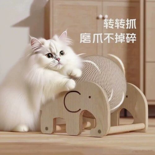 猫爬架猫抓球耐磨猫咪猫爪板滚轮