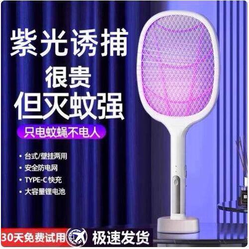 强力充电二合一电蚊拍灭蚊灯