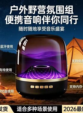名佳怡无线蓝牙音箱2026新款哈曼顿小音响琉璃光效氛围德国低音a7