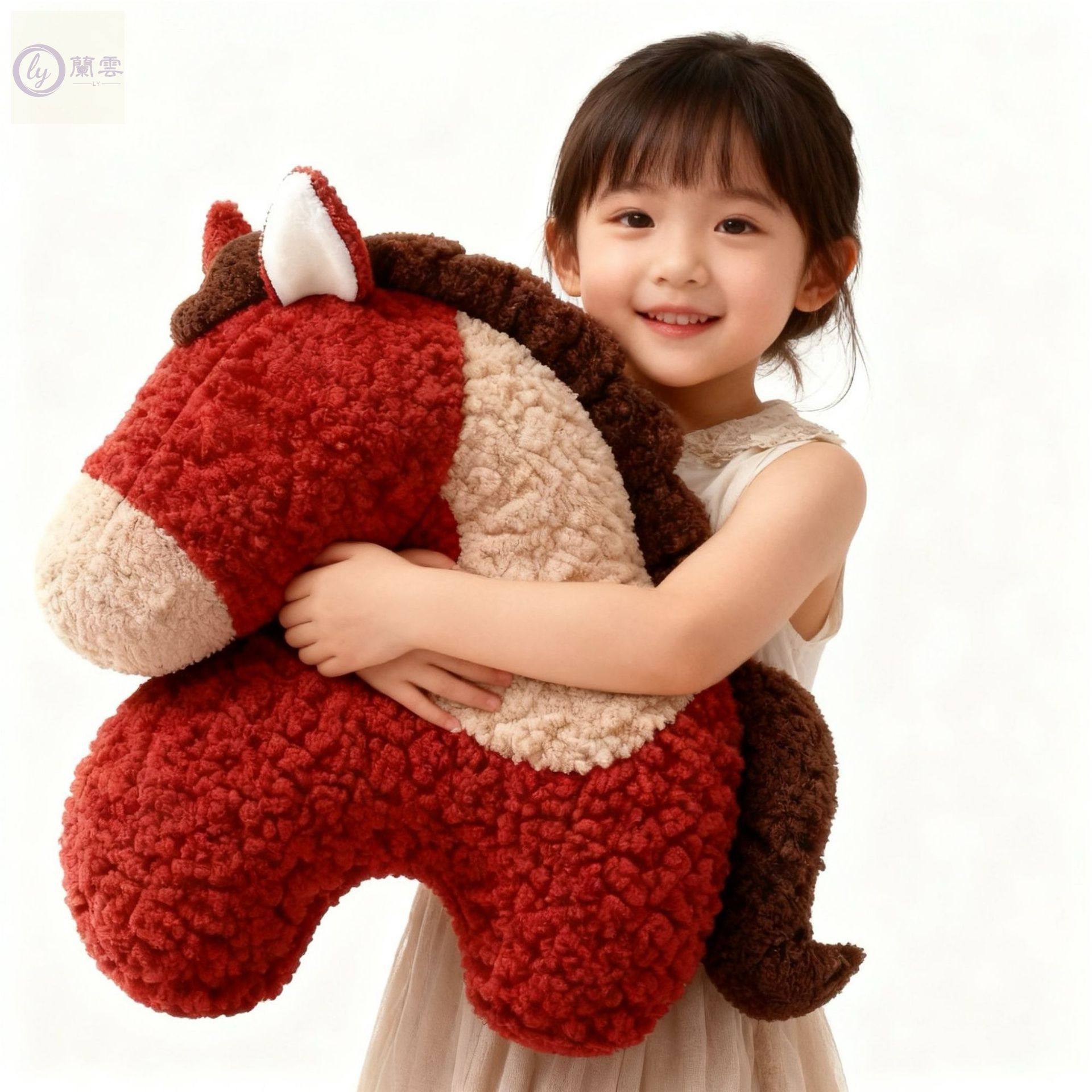 创意马年抱枕异形毛绒玩偶沙发客厅春节装饰摆件新年车载靠枕礼物,节庆用品/礼品,创意玩偶,淘宝优惠券,粉丝福利购,淘宝优惠卷