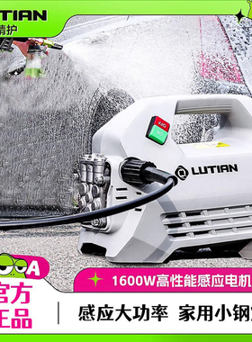 绿田洗车机1600W雪豹P4高压水泵220v大功率家用强力水枪刷车神器